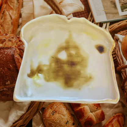 HANDMADE CERAMIC TOAST DISH