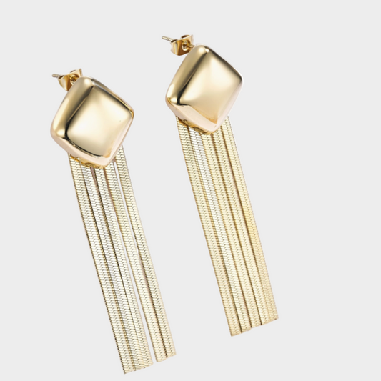 RETRO DANGLE STATEMENT EARRINGS