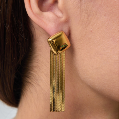 RETRO DANGLE STATEMENT EARRINGS