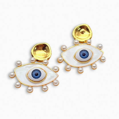 MYTHOS EVIL EYE EARRINGS