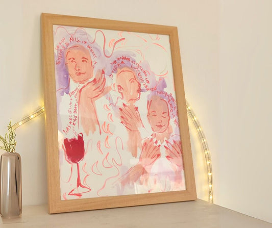 RED WINE — ORIGINAL PAINTING BY MAIREAD FINLAY
