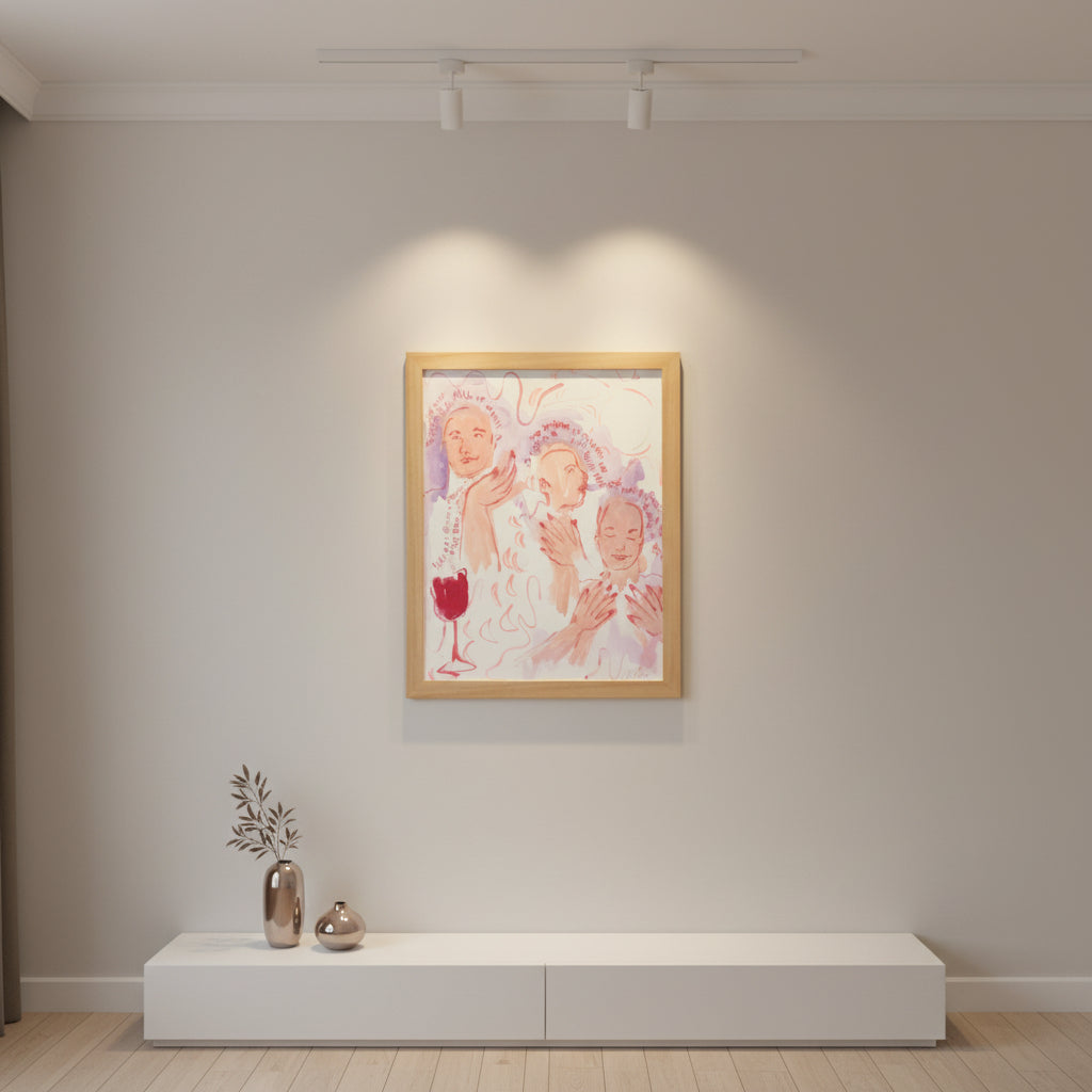 RED WINE — ORIGINAL PAINTING BY MAIREAD FINLAY