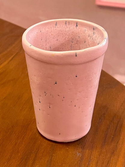 HANDCRAFTED CERAMIC TUMBLER IN SOFT PASTEL GLAZE CUPS