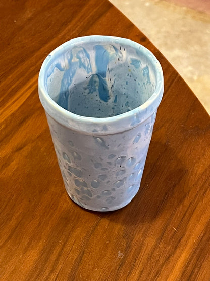 HANDCRAFTED CERAMIC TUMBLER IN SOFT PASTEL GLAZE CUPS