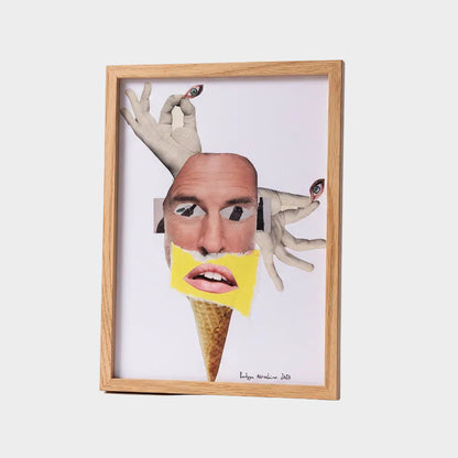 MOUTH CONE ORIGINAL COLLAGE