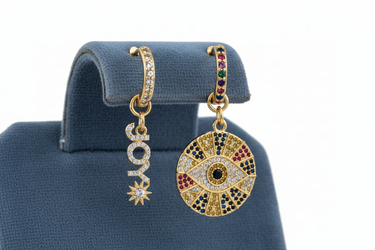 MISMATCHED HOOP JOY EARRINGS