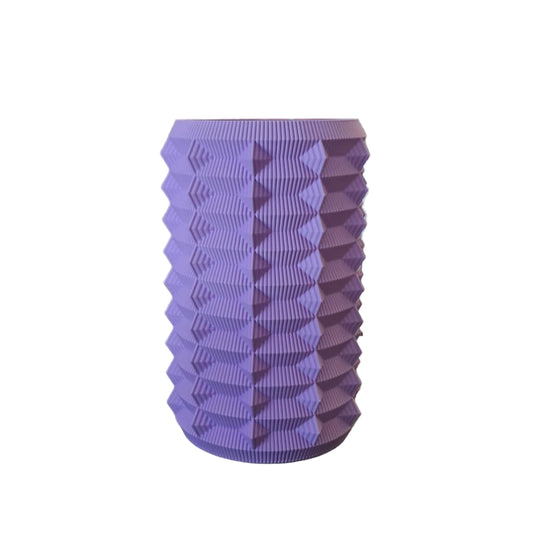 3D PRINTED LARGE PURPLE SCULPTURAL VASE