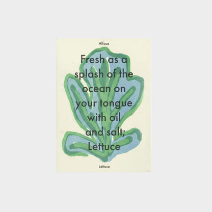 LETTUCE POEM AND ILLUSTRATION PRINT