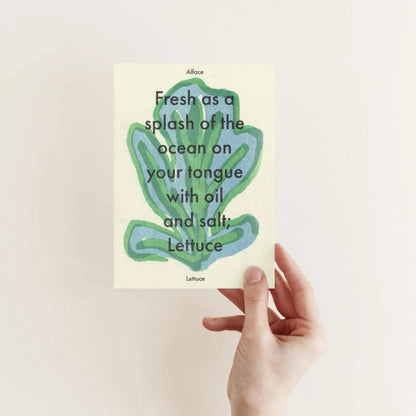 LETTUCE POEM AND ILLUSTRATION PRINT