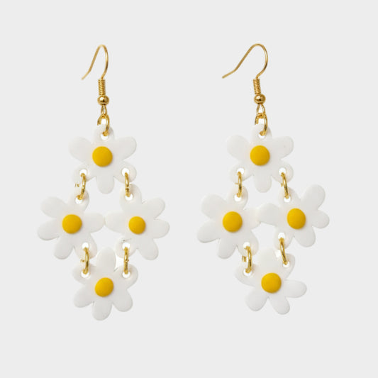 DAISY ACRYLIC EARRINGS