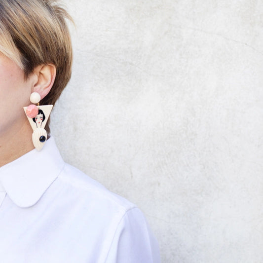 NELLIE IN RIO DE JANEIRO PINK EARRINGS