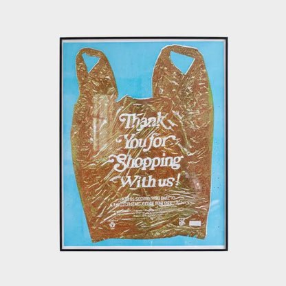 THANK YOU FOR SHOPPING WITH US BAG PRINT