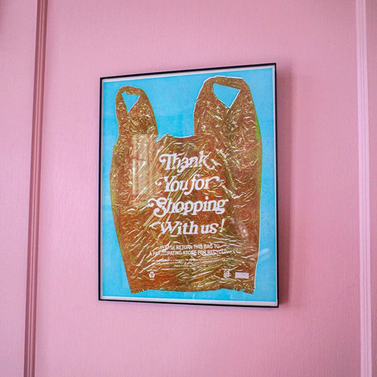 THANK YOU FOR SHOPPING WITH US BAG PRINT