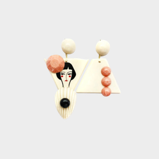 NELLIE IN RIO DE JANEIRO PINK EARRINGS