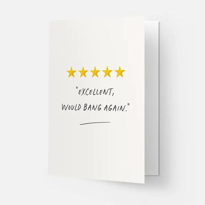 5 STARS WOULD BANG AGAIN
