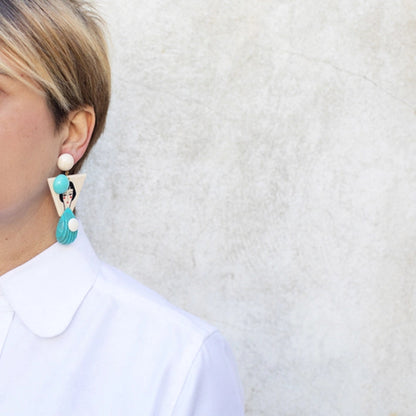 NELLIE IN LOS ANGELES BLUE EARRINGS