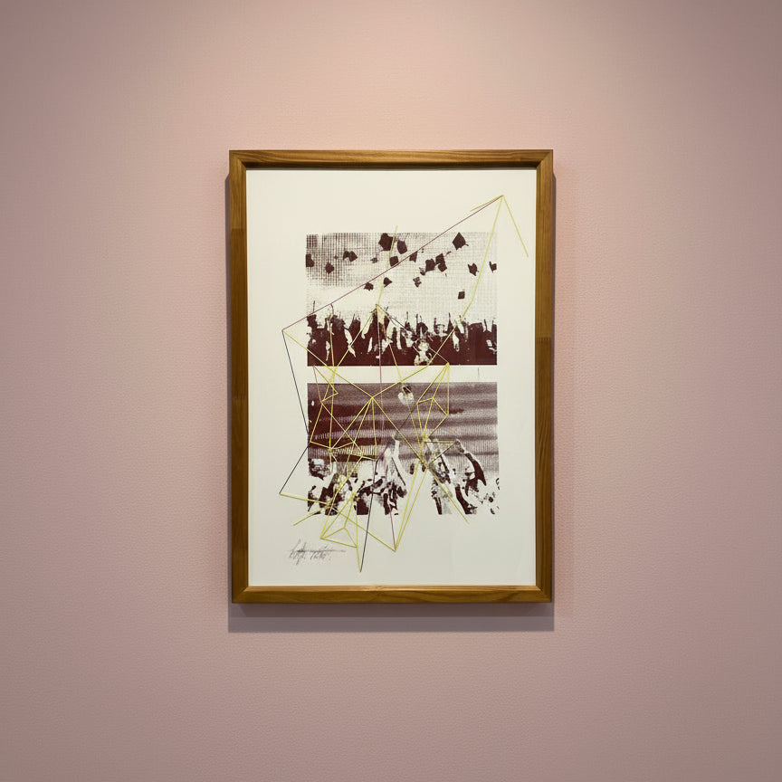 'NOT TODAY' EMBROIDERED PHOTOGRAPH