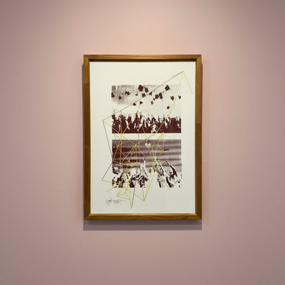 'NOT TODAY' EMBROIDERED PHOTOGRAPH