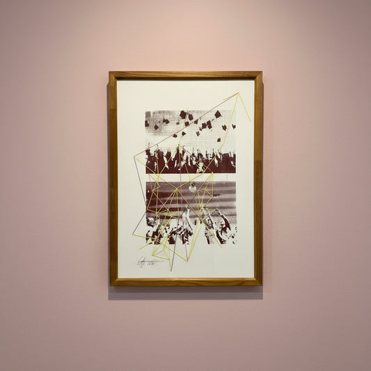 'NOT TODAY' EMBROIDERED PHOTOGRAPH