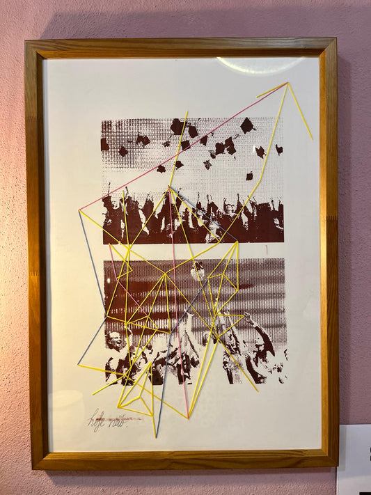 'NOT TODAY' EMBROIDERED PHOTOGRAPH