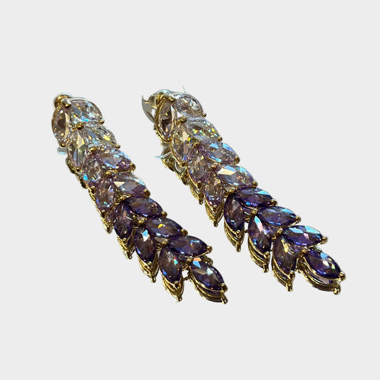 LILAC OMBRÉ CASCADING EARRINGS
