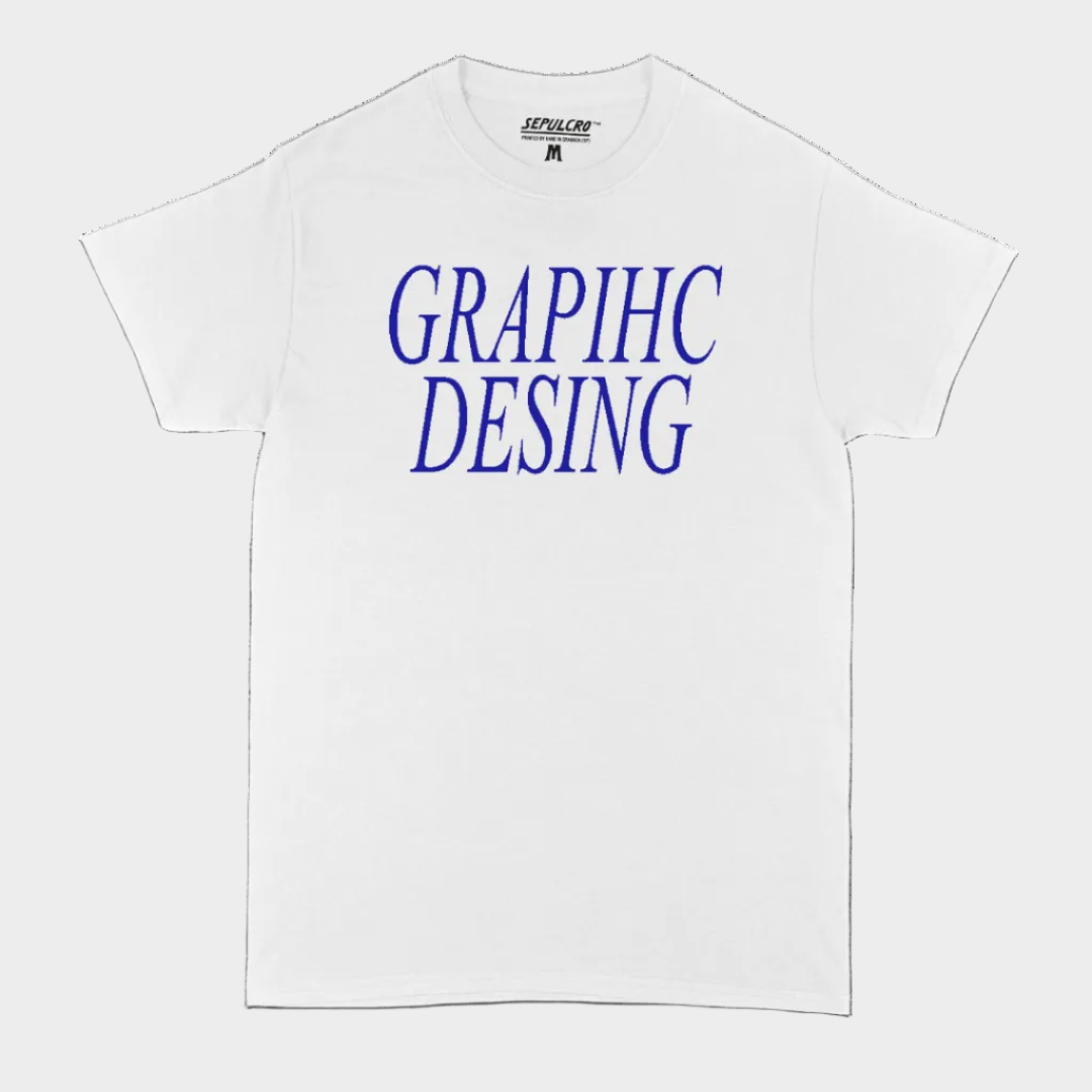 GRAPHIC DESIGN WHITE T-SHIRT