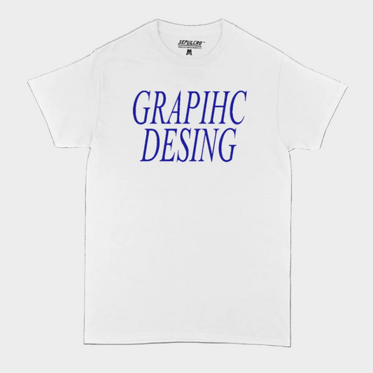 GRAPHIC DESIGN WHITE T-SHIRT
