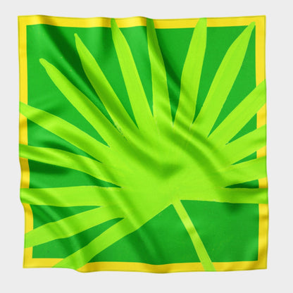 GREEN LEAF BANDANA SCARF