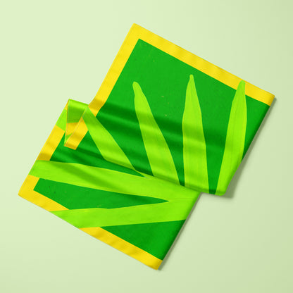 GREEN LEAF BANDANA SCARF