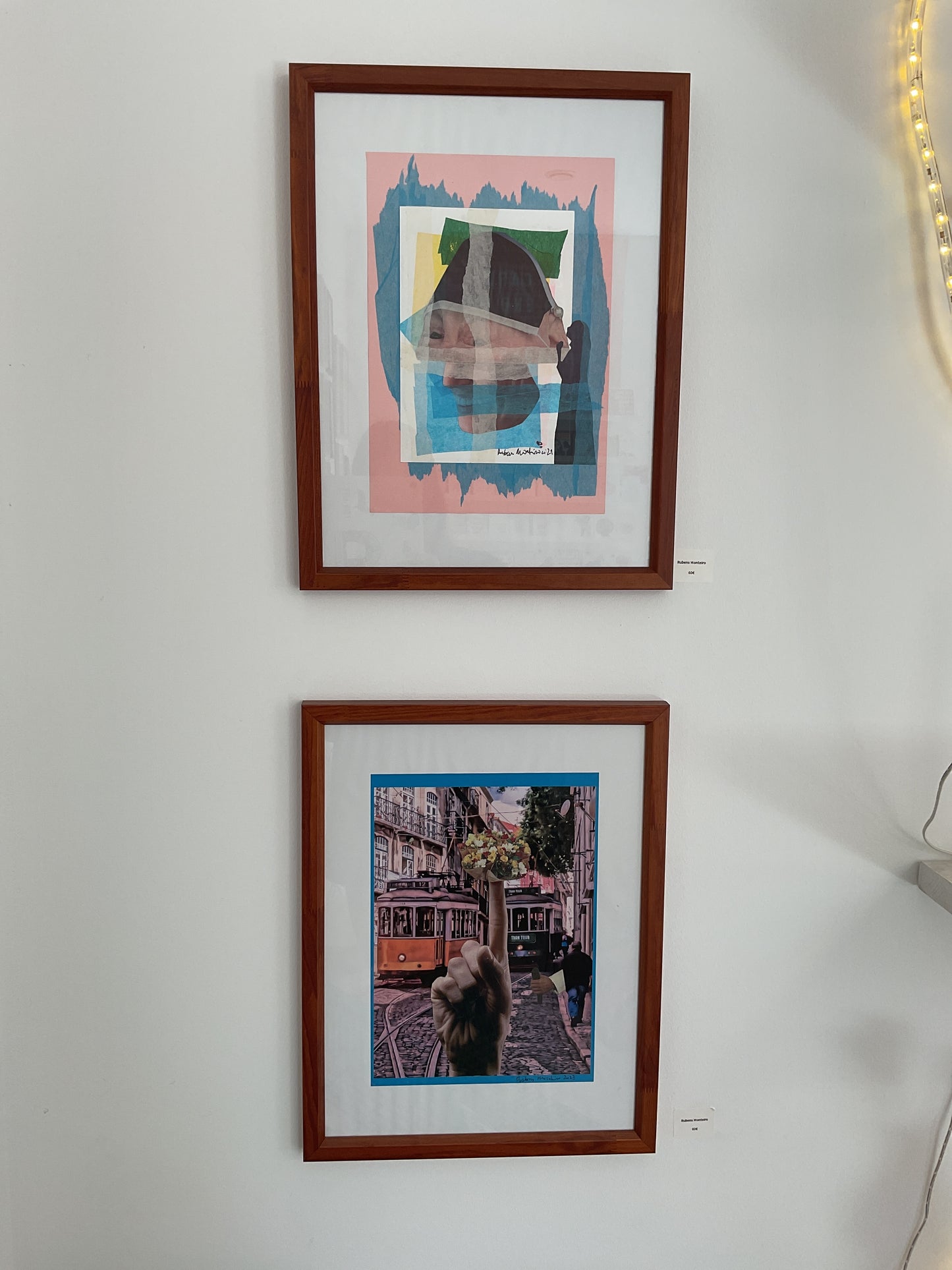 FRAMED ORIGINAL COLLAGE 'COLOURFUL PORTRAIT'
