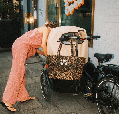 LEOPARD PRINT MATERNITY BAG