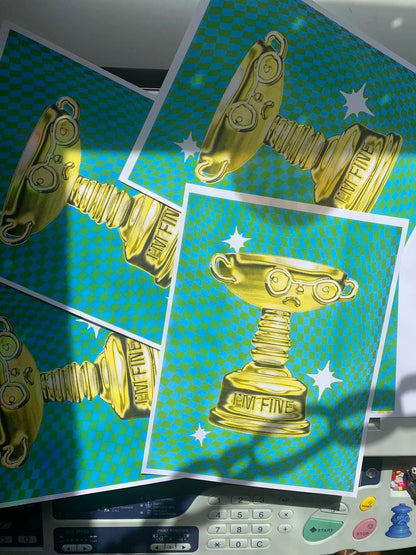 RISOGRAPH PRINT I’M FINE