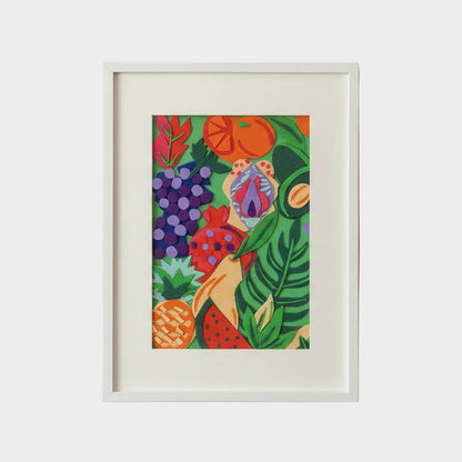 HANDMADE FELT FRUIT PICTURE