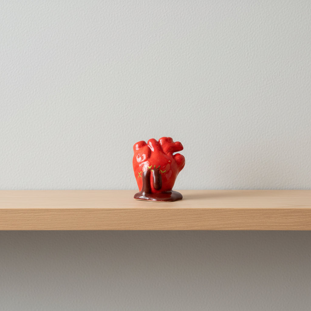 HANDMADE CERAMIC WOUNDED HEART