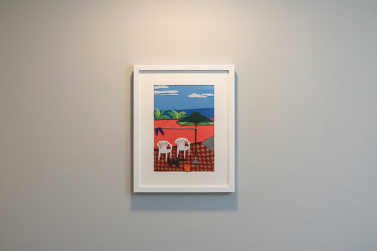 HANDMADE FELT BEACH PICTURE