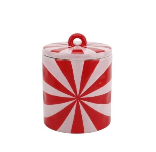 RED AND PINK SWIRL JAR