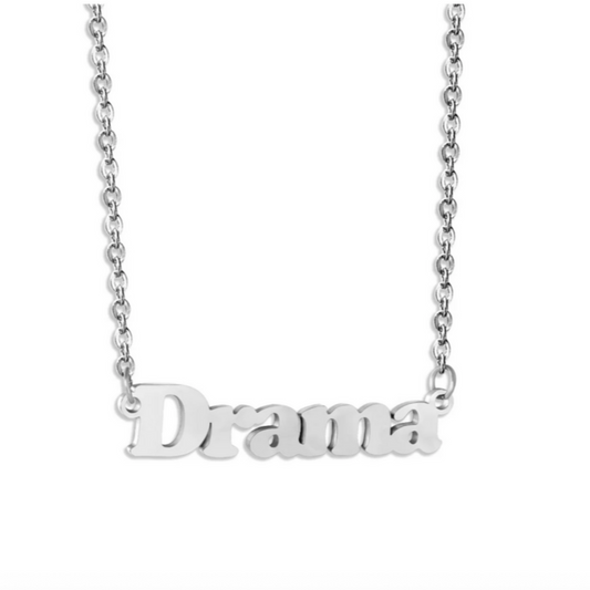 DRAMA NECKLACE SILVER