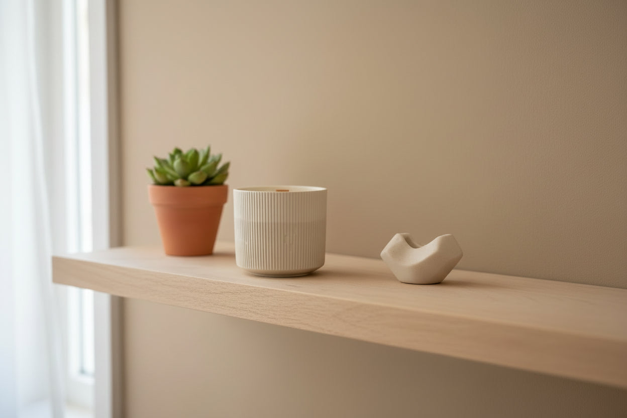 WHITE CERAMIC CANDLE