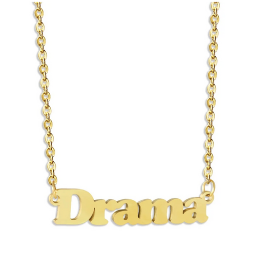 DRAMA NECKLACE GOLD PLATED