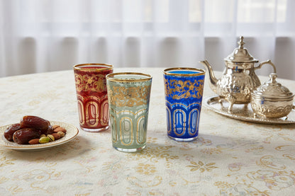 VINTAGE SET OF 4  GLASSES MOROCCAN STYLE