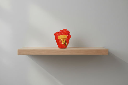 HANDMADE CERAMIC HEART WITH BANDAID