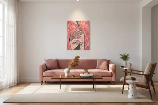 PINK ABSTRACT CANVAS