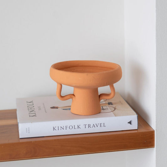 TERRACOTA PEDESTAL BOWL