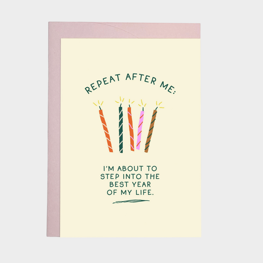 BEST YEAR OF YOUR LIFE HAPPY BIRTHDAY CARD