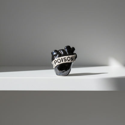 HANDMADE CERAMIC HEART “POISON”