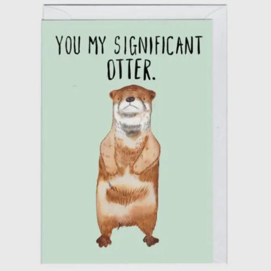 TO MY SIGNIFICANT OTTER CARD