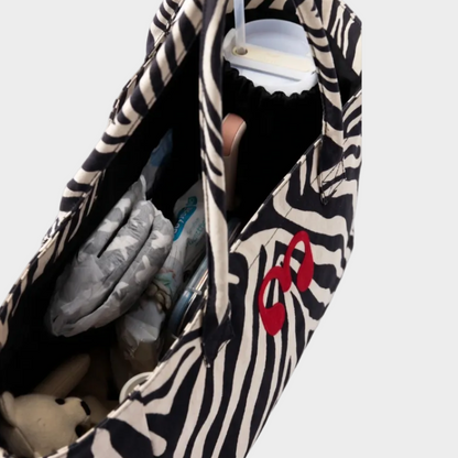 ZEBRA PRINT MATERNITY BAG